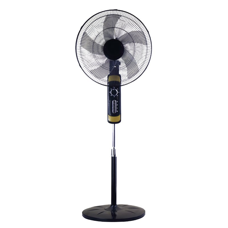 Strong Body Double Ring 18 Inch Floor Standing Fan Plastic 18 Inch Stand Fan Heavy Pedestal Oscillating With Timer