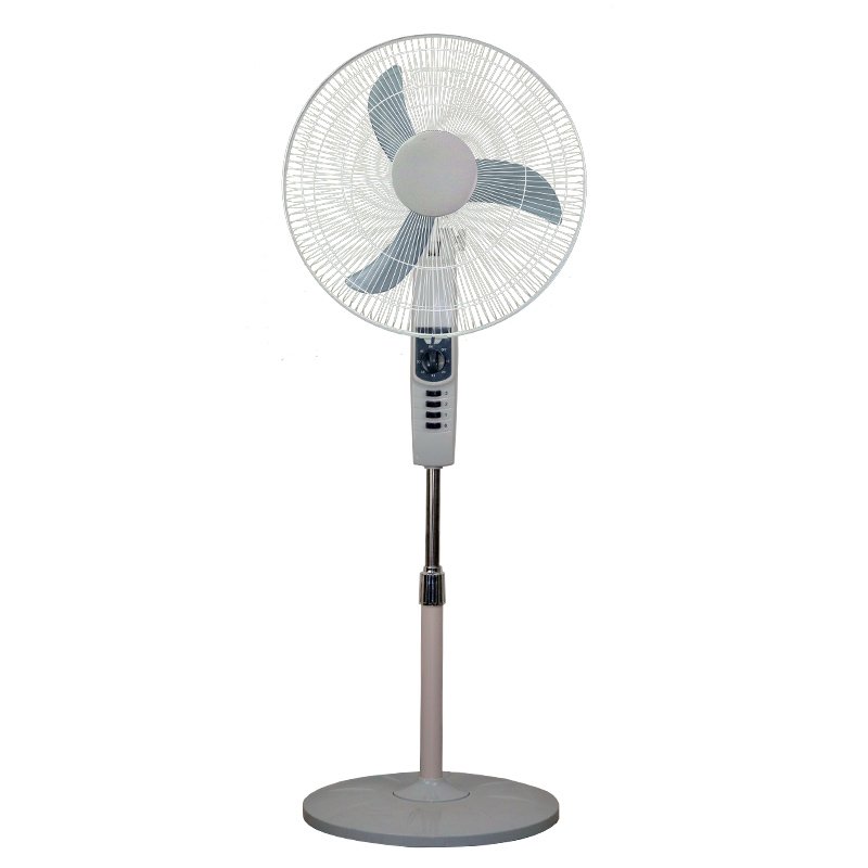 18 Inch Electric Plastic Stand Fan Adjustable Height 18 Inch Floor Standing Fan Heavy Pedestal With Timer
