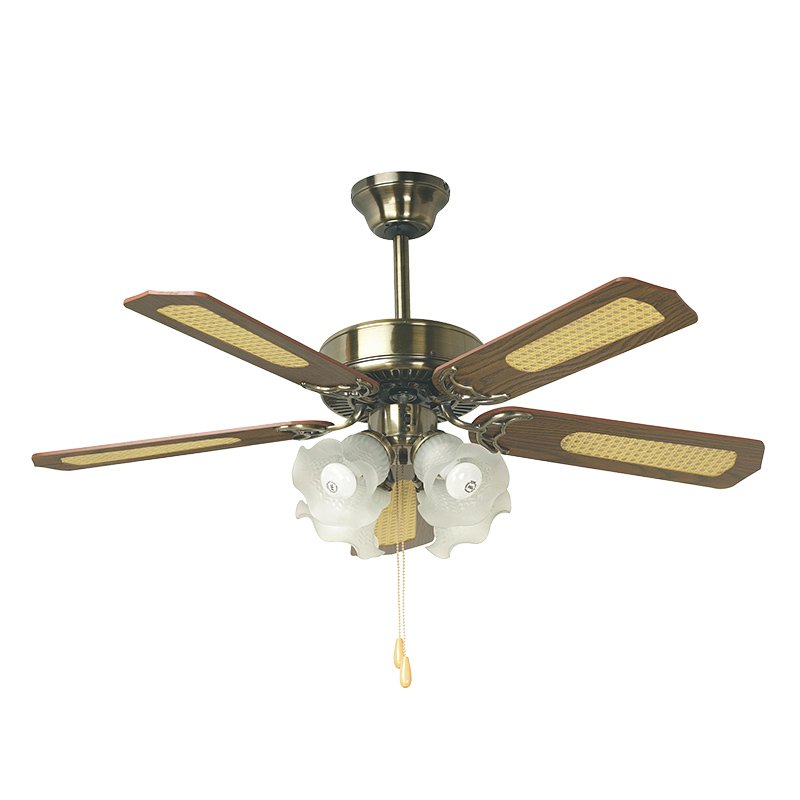 42'' ceiling fan with lamp Decorative Ceiling Fan CF-42-5C4L