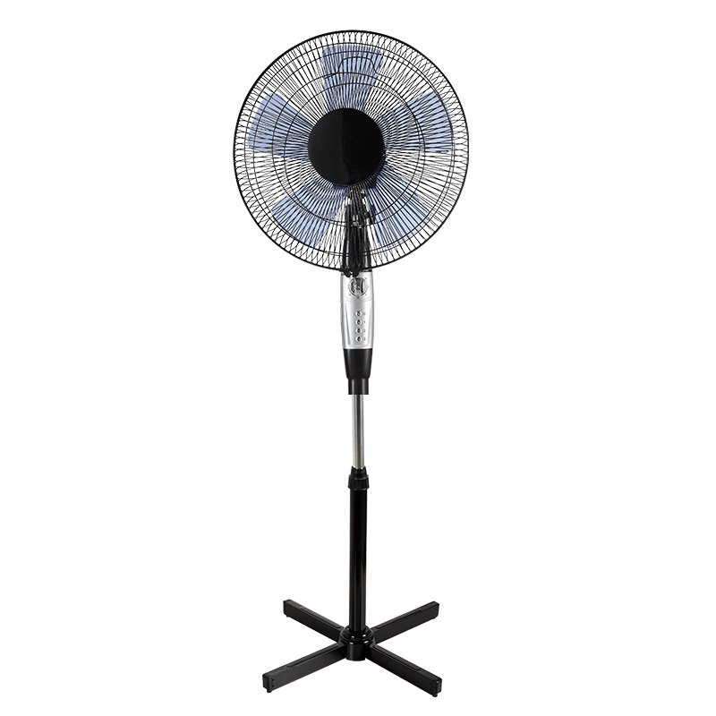 Electric Mechanical 16 Inch Stand Fan With X Cross Base Cheap Home Standing Fan