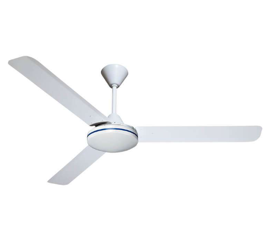 white ceiling fan with light